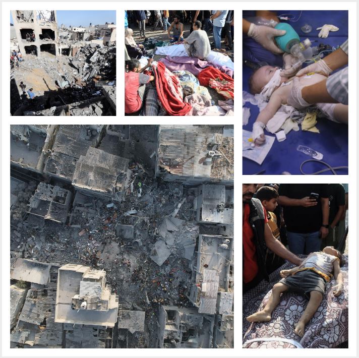 عشرات الشهداء والجرحى في قصف صهيوني لمنازل ومدارس تؤوي نازحين في قطاع غزة
